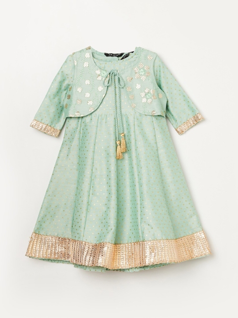 

Melange by Lifestyle Green Floral A-Line Dress