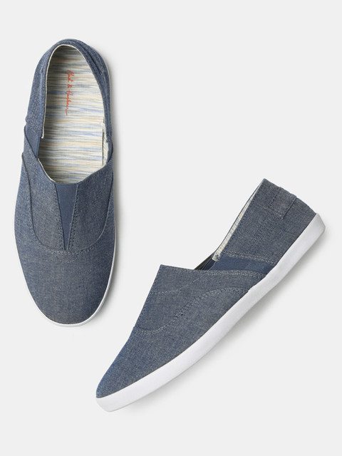 

Mast & Harbour Men Blue Slip-On Sneakers