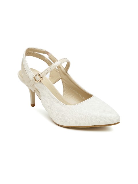 

Addons Women Beige Solid Heels