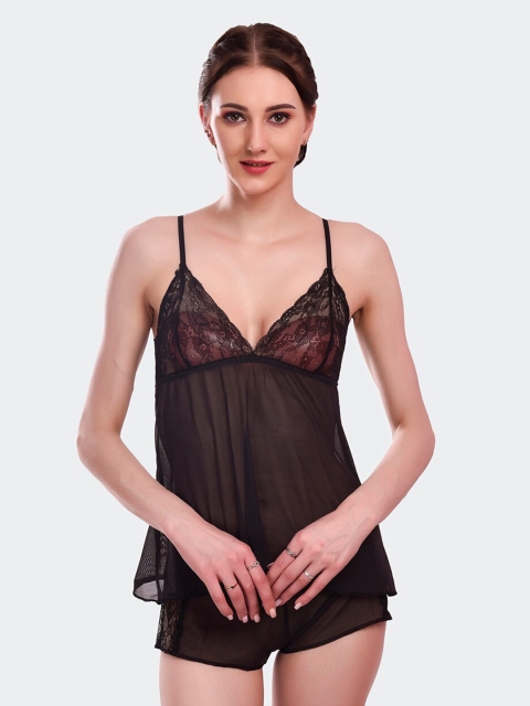 

Fleurt Black Baby Doll with Briefs