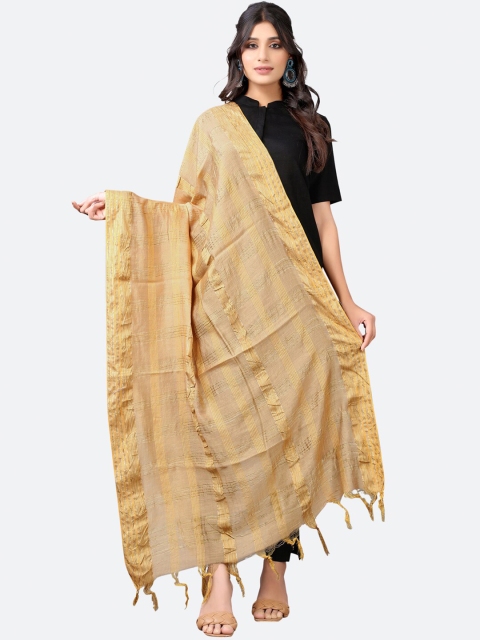 

SIRIL Gold-Toned Woven Design Dupatta with Zari