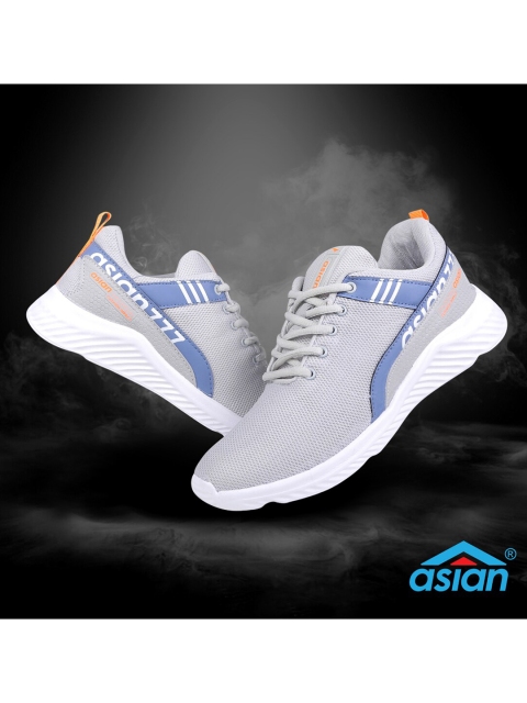 

ASIAN Men Grey Mesh Running Shoes
