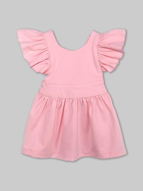 

Kidbea Girls Pink Solid Round Neck Organic Cotton