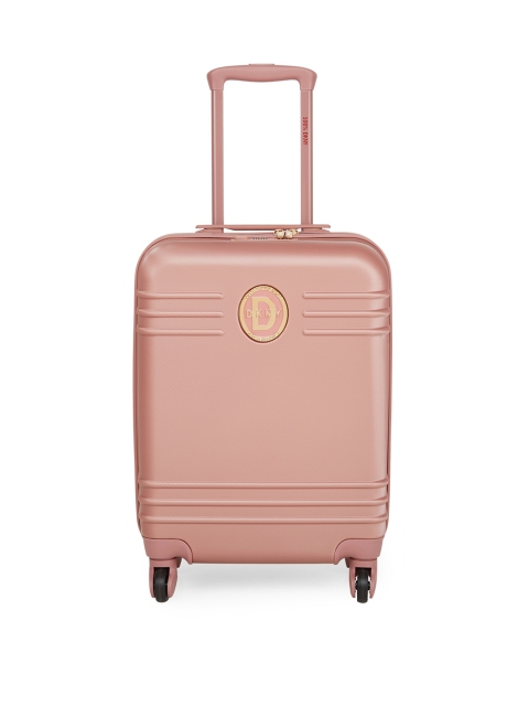 

DKNY Rose Gold Textured Hard Cabin Suitcase