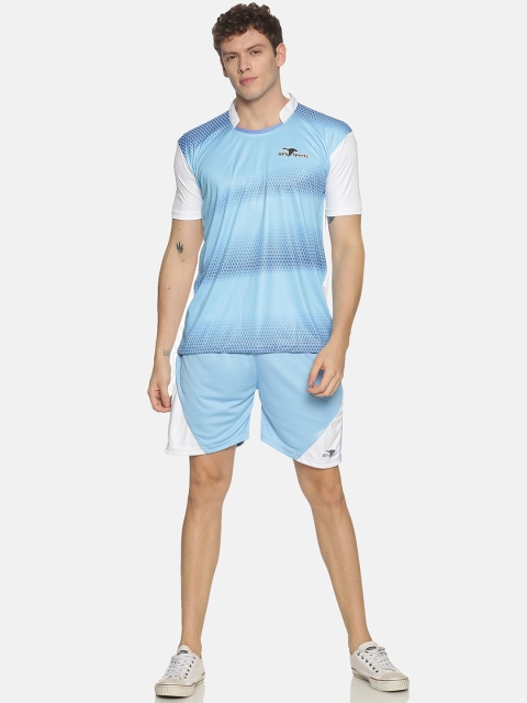 

HPS Sports Men Blue & White Printed Football Tracksuit