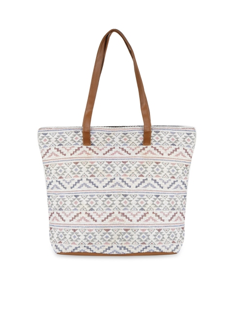 

Kanvas Katha Multicoloured Ethnic Motifs Oversized Shopper Tote Bag, Multi
