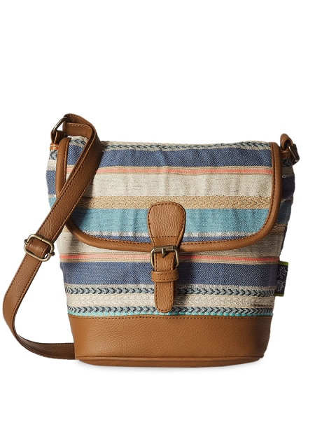 

Kanvas Katha Multicoloured Structured Sling Bag, Multi