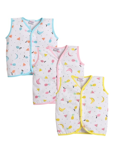 

Little Angels Kids Pack Of 3 Assorted Printed Cotton Jhablas