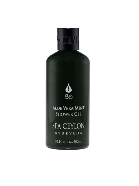 

SPA CEYLON Aloe Vera Mint Bath & Shower Gel - 300 ml, Transparent