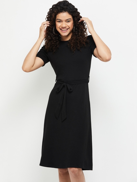 

max Black A-Line Dress