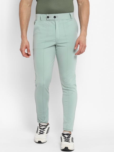 

HPS Sports Men Green Solid Slim-Fit Track Pants