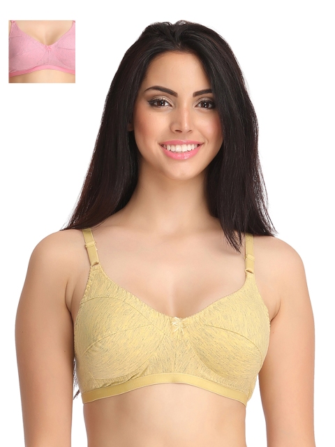 

Clovia Pack Of 2 Bra, Yellow