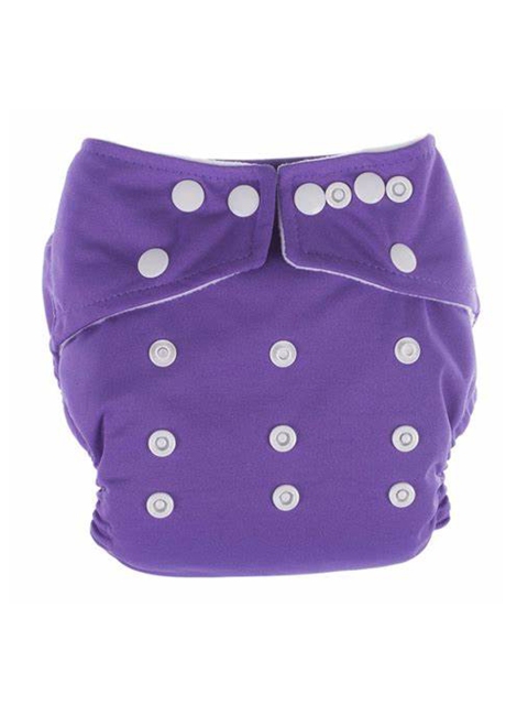 

Kidbea Girls Purple Printed Reusable & Washable Diapers
