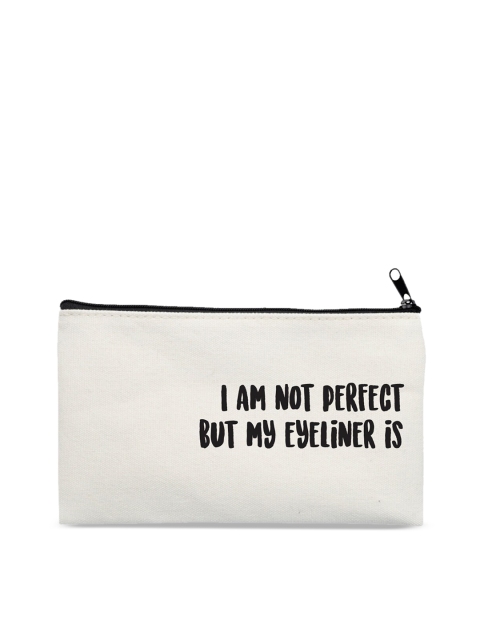 

The Art People Off White Printed Multi Purpose Canvas Pouch