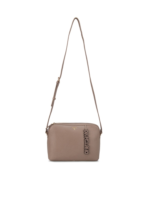 

Da Milano Women Brown Leather Structured Sling Bag