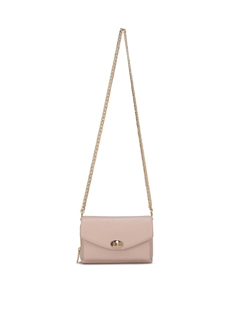 

Da Milano Pink Leather Structured Sling Bag