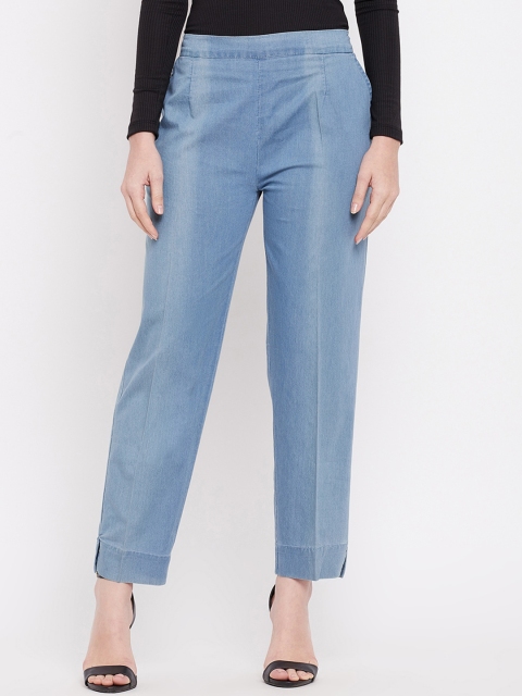 

Clora Creation Women Blue Smart Easy Wash Trousers