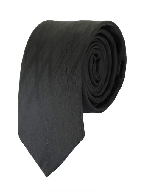 

Alvaro Castagnino Men Black Woven Design Broad Tie