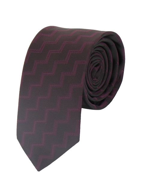 

Alvaro Castagnino Men Purple & Black Printed Broad Tie