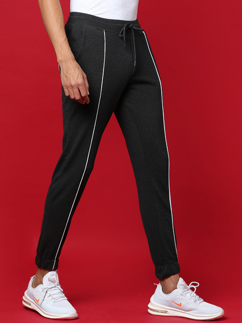 

Campus Sutra Men Charcoal Grey Solid Cotton Joggers