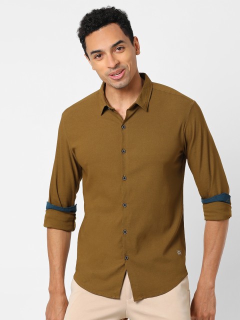 

Campus Sutra Men Brown Classic Regular Fit Casual Shirt