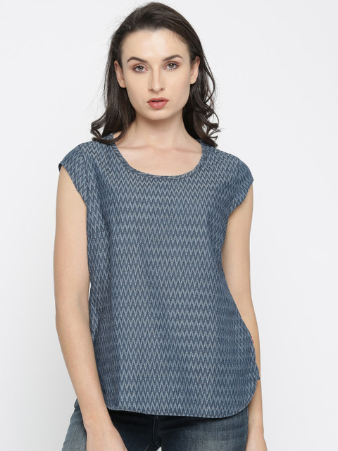 

Levis Women Navy Blue Top