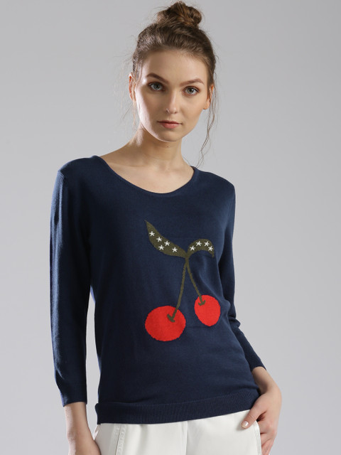 

Levis Women Navy Blue T-Shirt