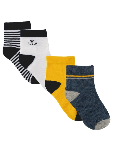 

Nuluv Boys Pack Of 4 Solid Ankle Length Socks, Grey