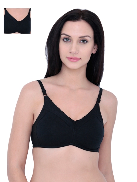 

Libertina Fabulous Pack of 2 Black Full-Coverage Bras FAB02BLK