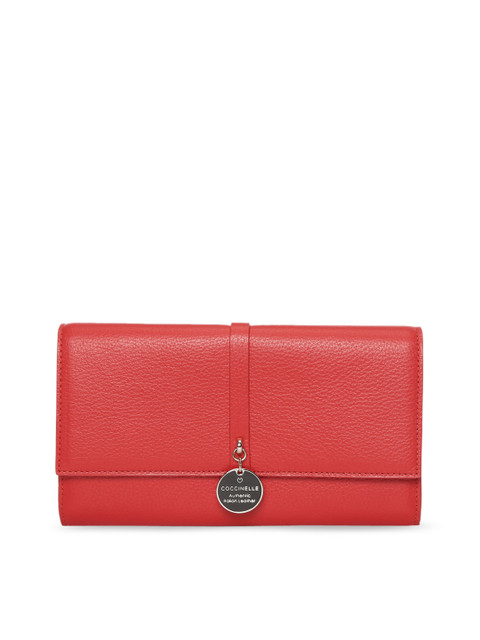 

Coccinelle Red Leather Structured Sling Bag