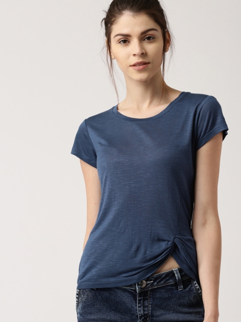 

Ms.Taken Blue Solid Top