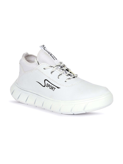 

FOUR STAR TRUCK SALES Men White Running Non-Marking Shoes