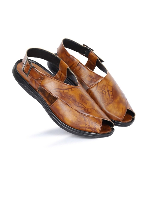 

FOUR STAR TRUCK SALES Men Tan Comfort Sandals