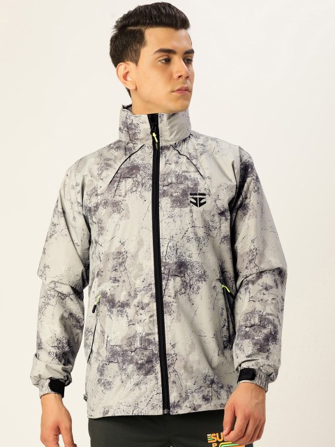 

Sports52 wear Men Grey Designer Rain Jacket