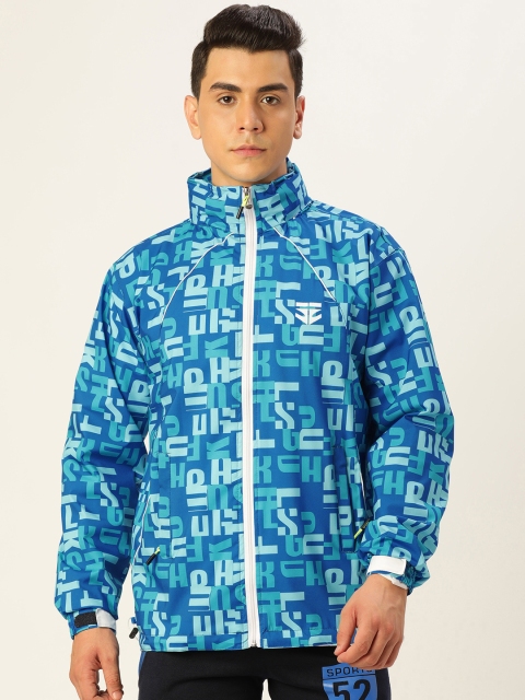 

Sports52 wear Men Blue & White Designer Rain Jacket