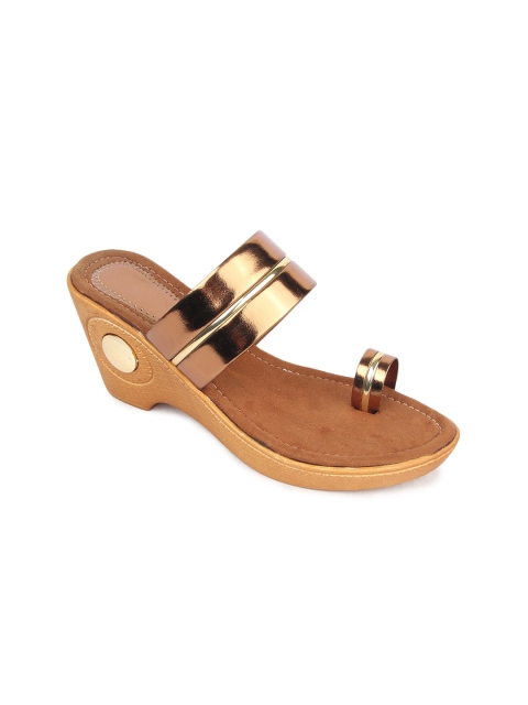

Myra Women Copper-Toned Wedge Heels