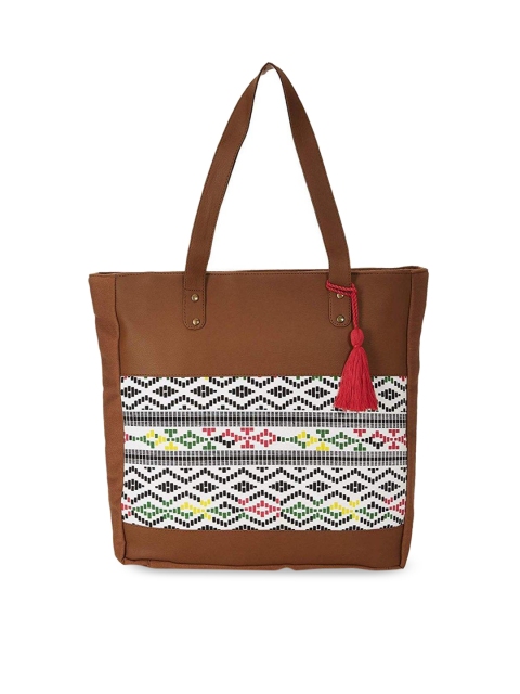 

Kanvas Katha Multicoloured Geometric Printed Oversized Shopper Shoulder Bag, Multi
