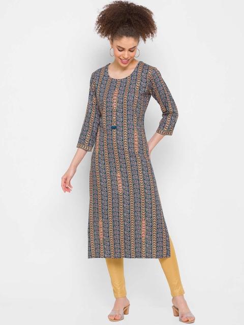 

ZOLA Women Blue Paisley Printed Kurta