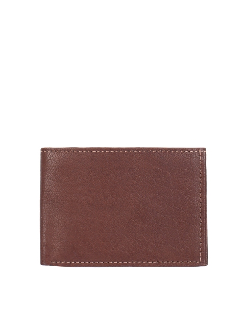 

Swiss Design Men Brown Leather Two Fold Wallet