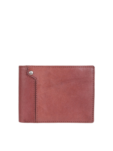 

Swiss Design Men Brown Leather Two Fold Wallet