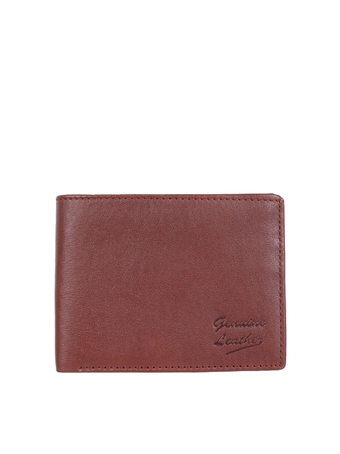 

Swiss Design Men Brown Solid Leather Two Fold Wallet