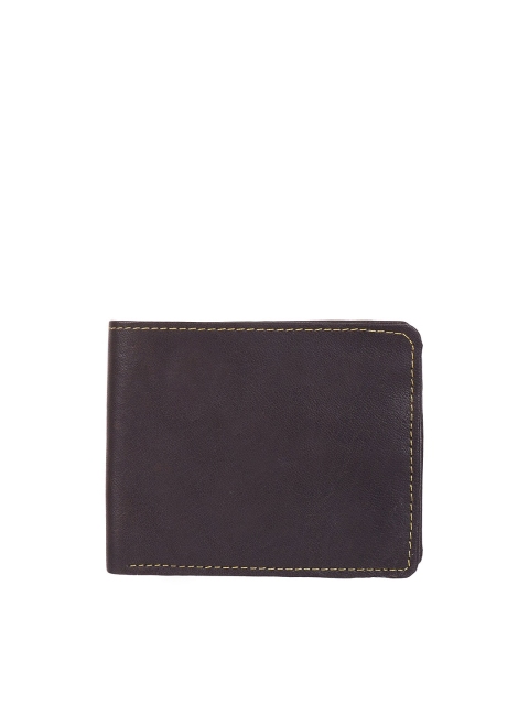 

Swiss Design Men Brown Leather Two Fold Wallet