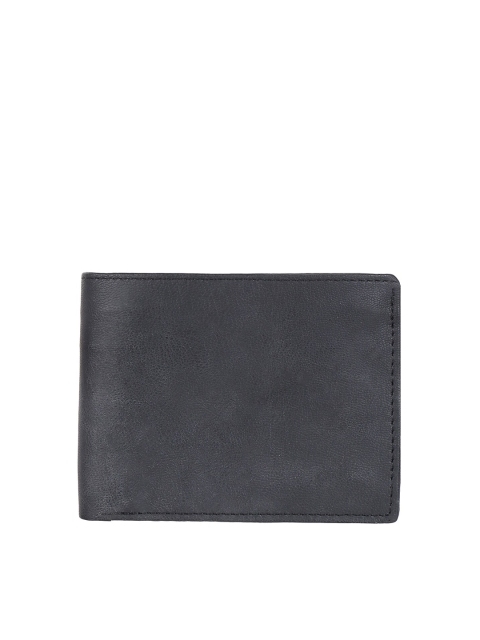 

Swiss Design Men Black Leather Two Fold Wallet