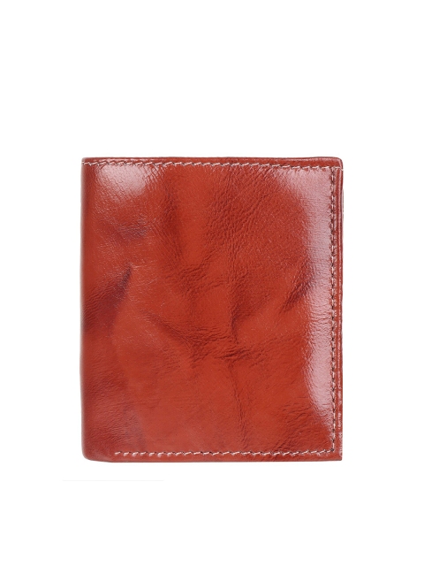 

Swiss Design Men Tan Leather Two Fold Wallet