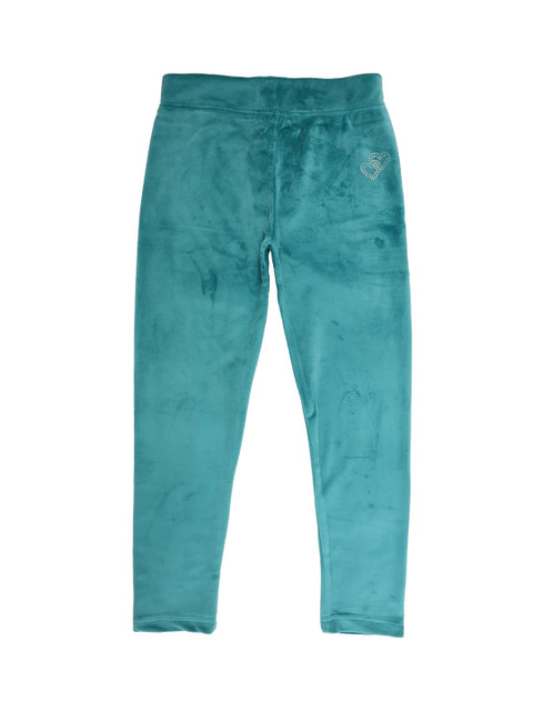 

V-Mart Girls Green Solid Leggings