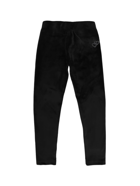 

V-Mart Girls Black Solid Cotton Ankle-Length Leggings