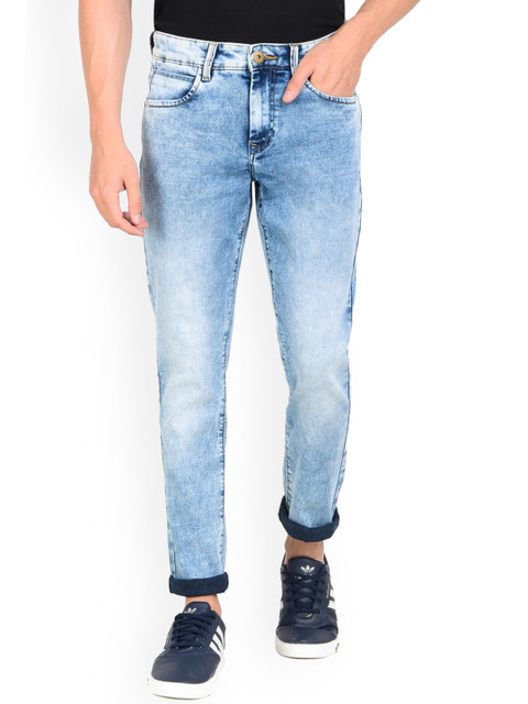 

Jean Cafe Men Blue Jean Slim Fit Heavy Fade Jeans