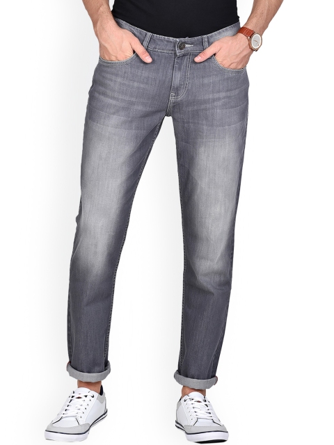 

Jean Cafe Men Grey Jean Slim Fit Low Distress Light Fade Jeans