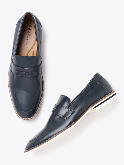 

Mast & Harbour Men Navy Blue Loafers