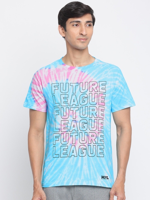 

MPL SPORTS Men White Typography Printed Cotton T-shirt
